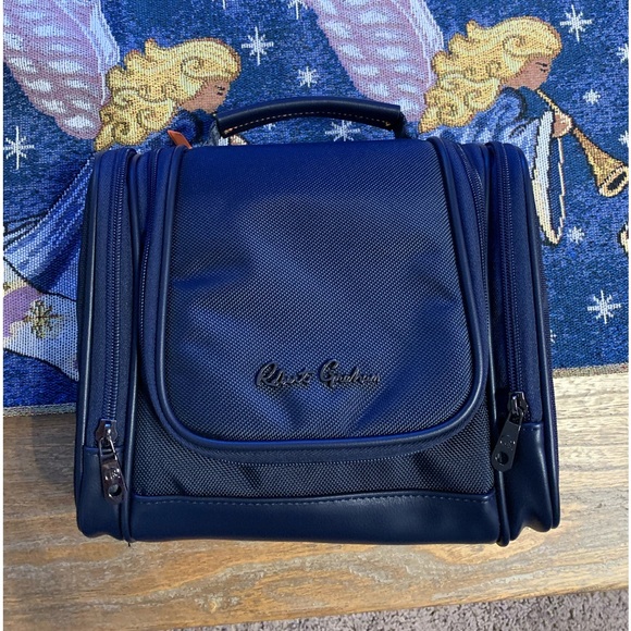 New Robert Graham Armageddon Max Hanging Toiletry Bag Navy Blue - Picture 3 of 16